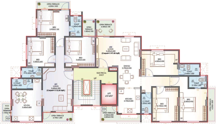 Floor Plan of SL Avaneesh in Nigdi, Pune - Image 281721