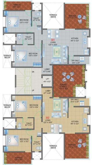 Floor Plan of SL Shrirang in Kothrud, Pune - Image 281766