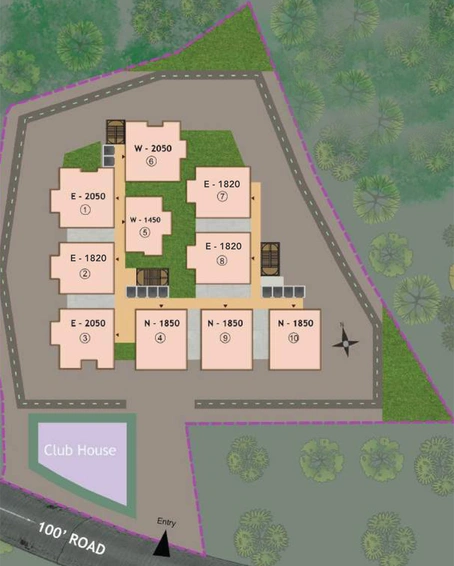 Master Plan of Abinandana Skanda in Velimela, Hyderabad - Image 272029