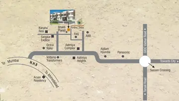 Location of Aatmiya Krishna Vatika - Image 230369