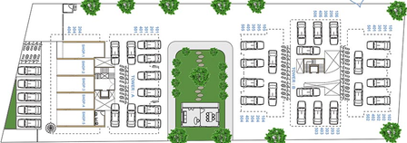 Master Plan of Aatmiya Pushp Heights in Manjalpur, Vadodara - Image 230387