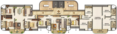 Floor Plan of Kumar Siddhachal in Bibwewadi, Pune - Image 281863