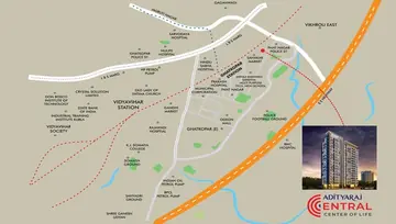Location of Adityaraj Central - Image 32652