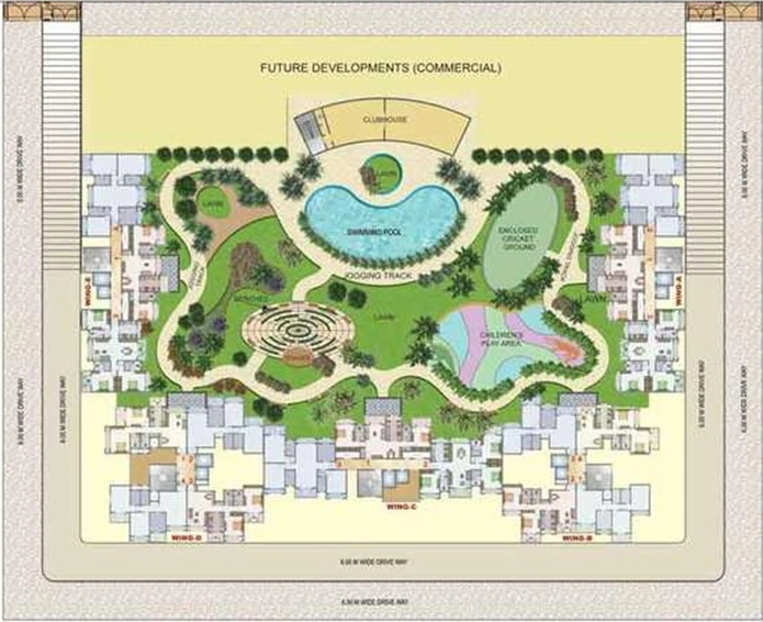 Master Plan of Goodwill Paradise in Kharghar, Navi Mumbai - Image 240908