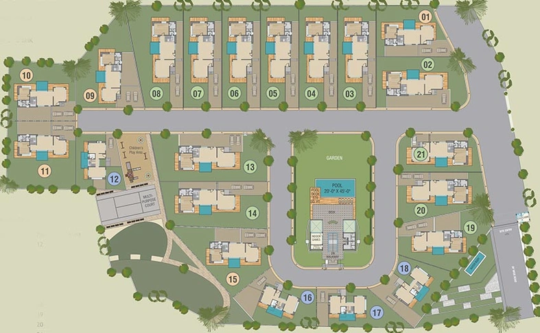 Master Plan of Kasper Meadows in Umeta, Vadodara - Image 230770