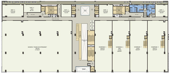 Floor Plan of Jains Balaji Big Town in Malkajgiri, Hyderabad - Image 285488