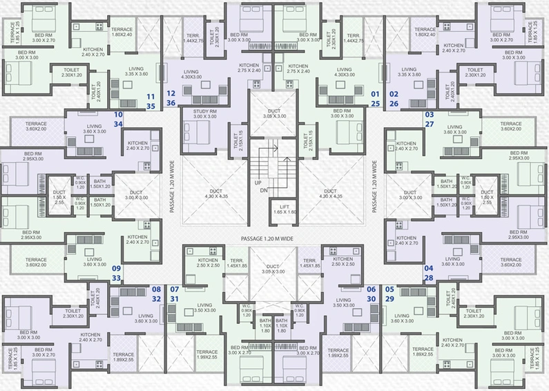Floor Plan of Shree Siddhivinayak Nest in Talegaon, Pune - Image 120197