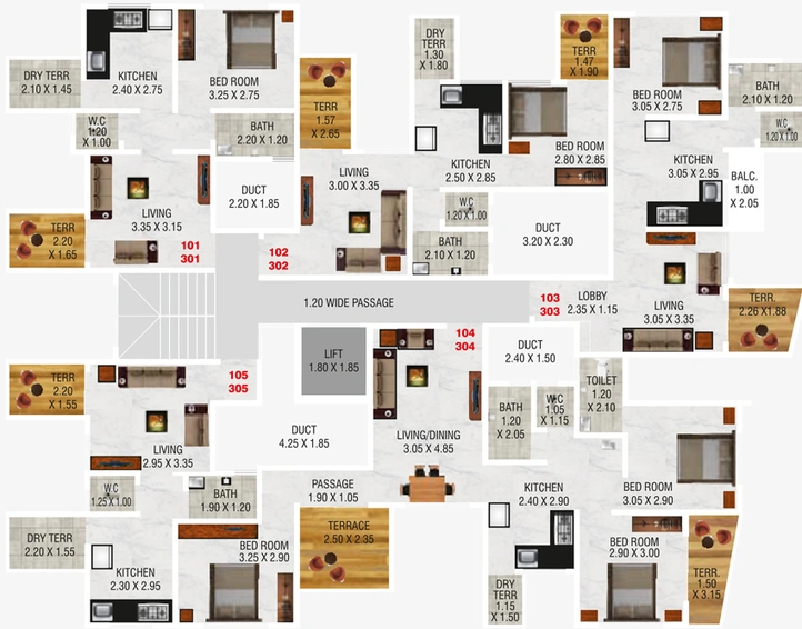 Floor Plan of Svasti Indai in Talegaon, Pune - Image 120210