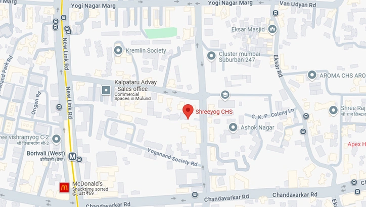 Master Plan of Kosmos Shreeyog CHS in Borivali West, Mumbai - Image 226422
