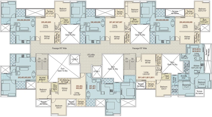 Floor Plan of Swapnashilp Hillcrest in Talegaon, Pune - Image 120204