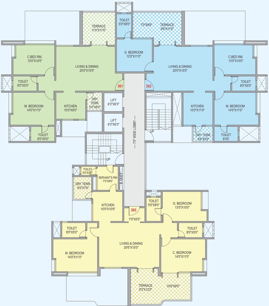 Floor Plan of Balaji Infinity in Balewadi, Pune - Image 346618