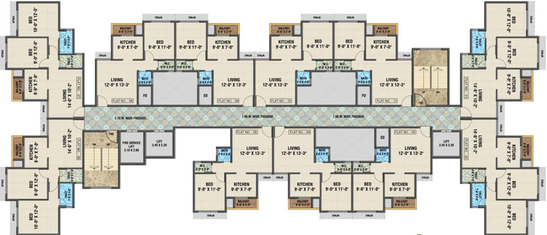 Floor Plan of Arihant 5 Anaika in Taloja, Navi Mumbai - Image 36166