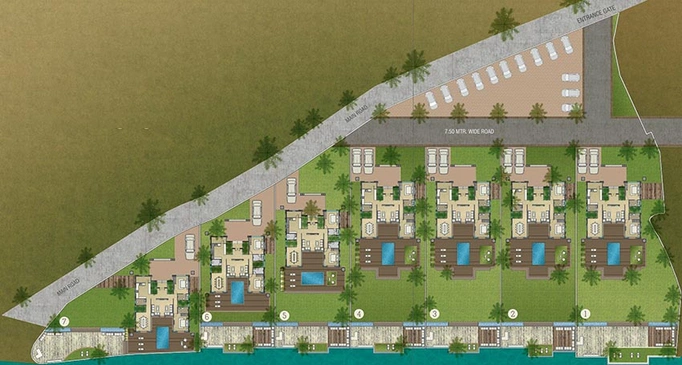 Master Plan of Lilleria Creek in Umeta, Vadodara - Image 231019