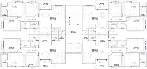 Floor Plan of Lilleria Springfields in Vasna Bhayli Main Road, Vadodara - Image 231060