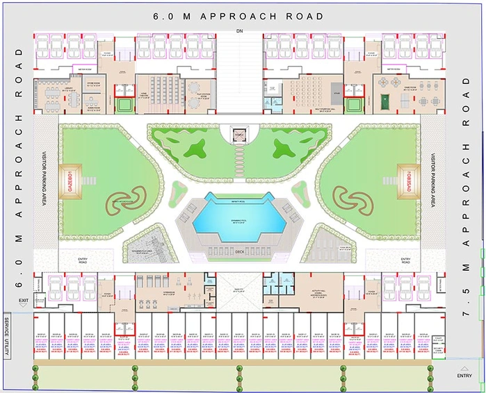 Master Plan of Lilleria Springfields in Vasna Bhayli Main Road, Vadodara - Image 231059