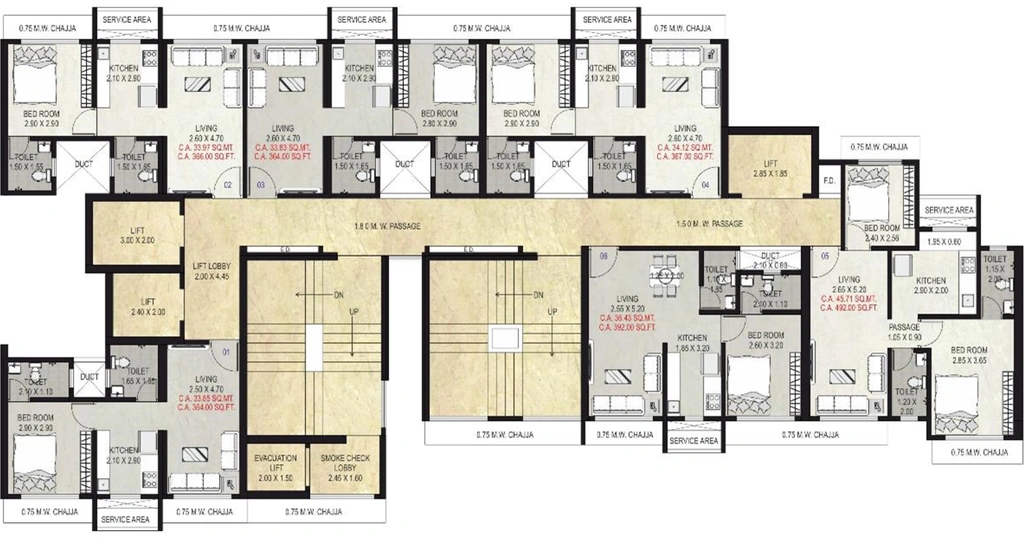 Floor Plan of Shraddha Vardaan in Bhandup West, Mumbai - Image 345389