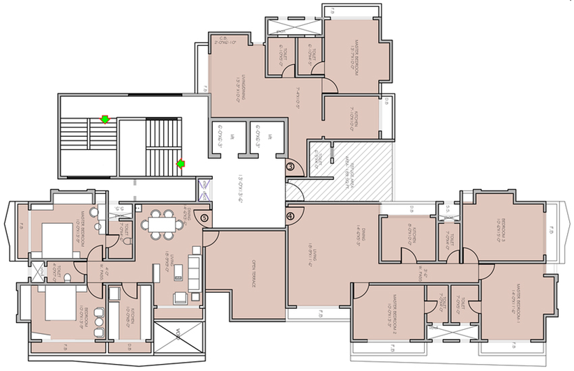 Floor Plan of Jangid Indrayani in Mira Road East, Thane - Image 305317