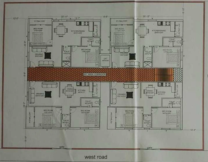Master Plan of Avantika Narmada in Miyapur, Hyderabad - Image 227179