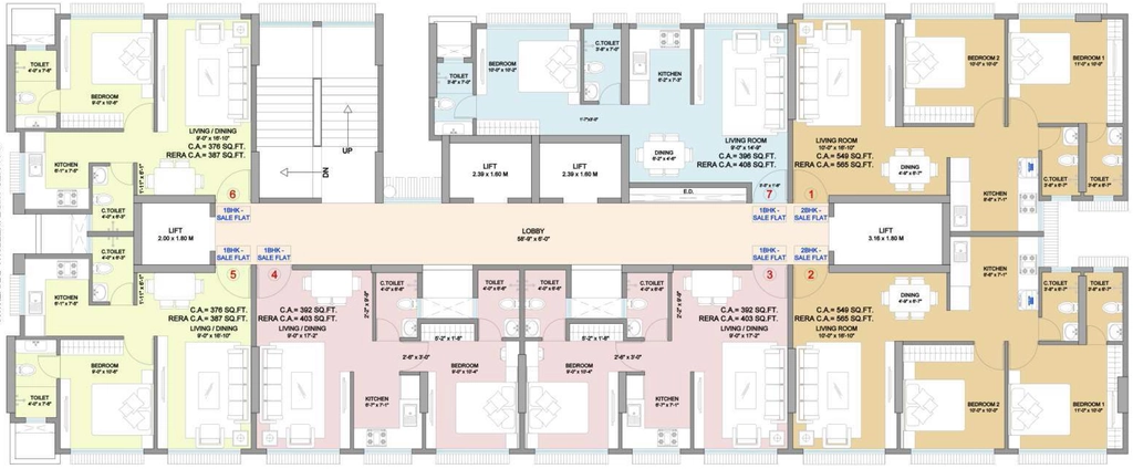 Floor Plan of Shraddha Passion in Vikhroli East, Mumbai - Image 344484