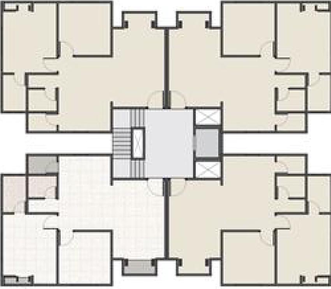 Floor Plan of Darshanam Oasis in Kareli Baug, Vadodara - Image 230505