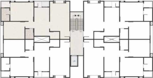 Floor Plan of Darshanam Vertica in Kendranagar, Vadodara - Image 230536