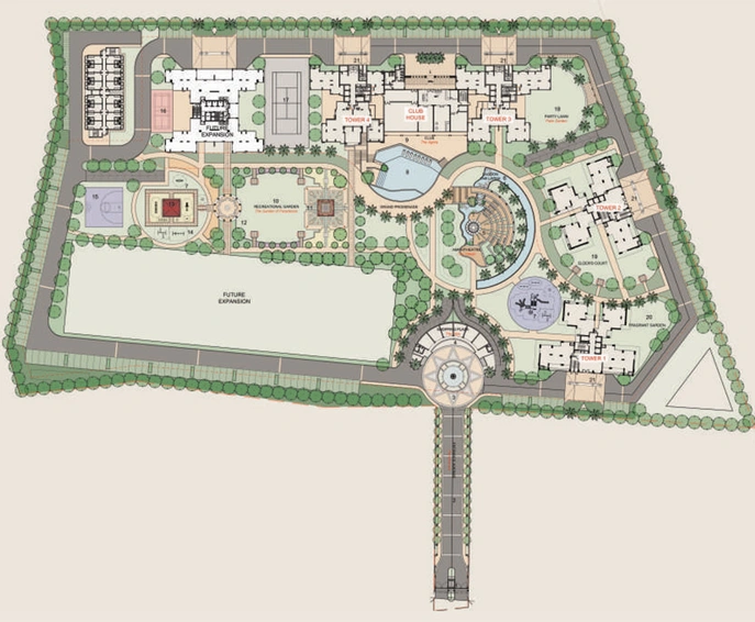 Master Plan of Adore The Select Premia in Sector 77, Gurgaon - Image 230977