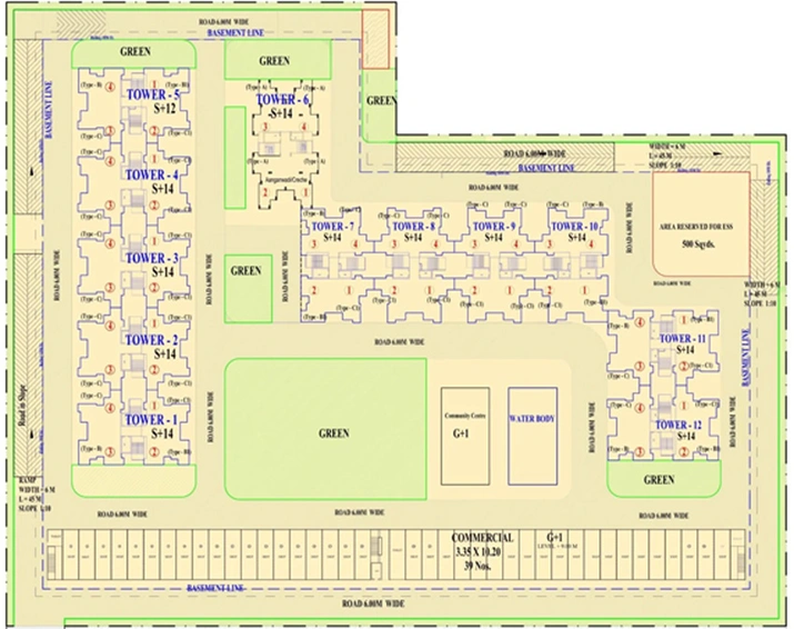 Master Plan of Adore The Legend in Sector 84, Faridabad - Image 230962
