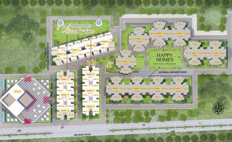 Master Plan of Adore Happy Homes Exclusive in Sector 86, Faridabad - Image 230945