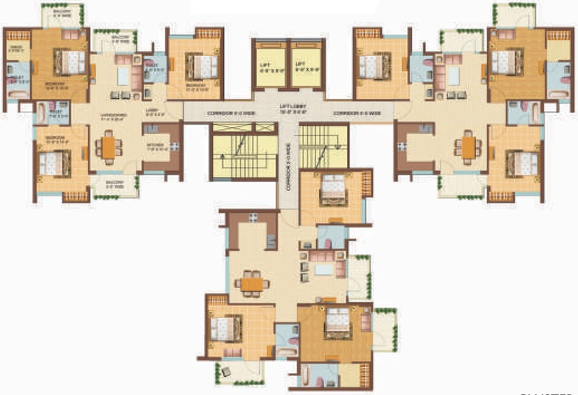 Floor Plan of Omaxe Hills 2 in Sector 43, Faridabad - Image 231043