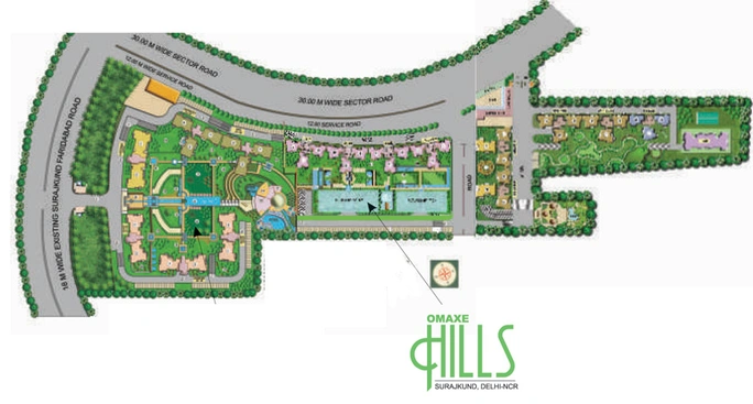 Master Plan of Omaxe Hills 2 in Sector 43, Faridabad - Image 231044