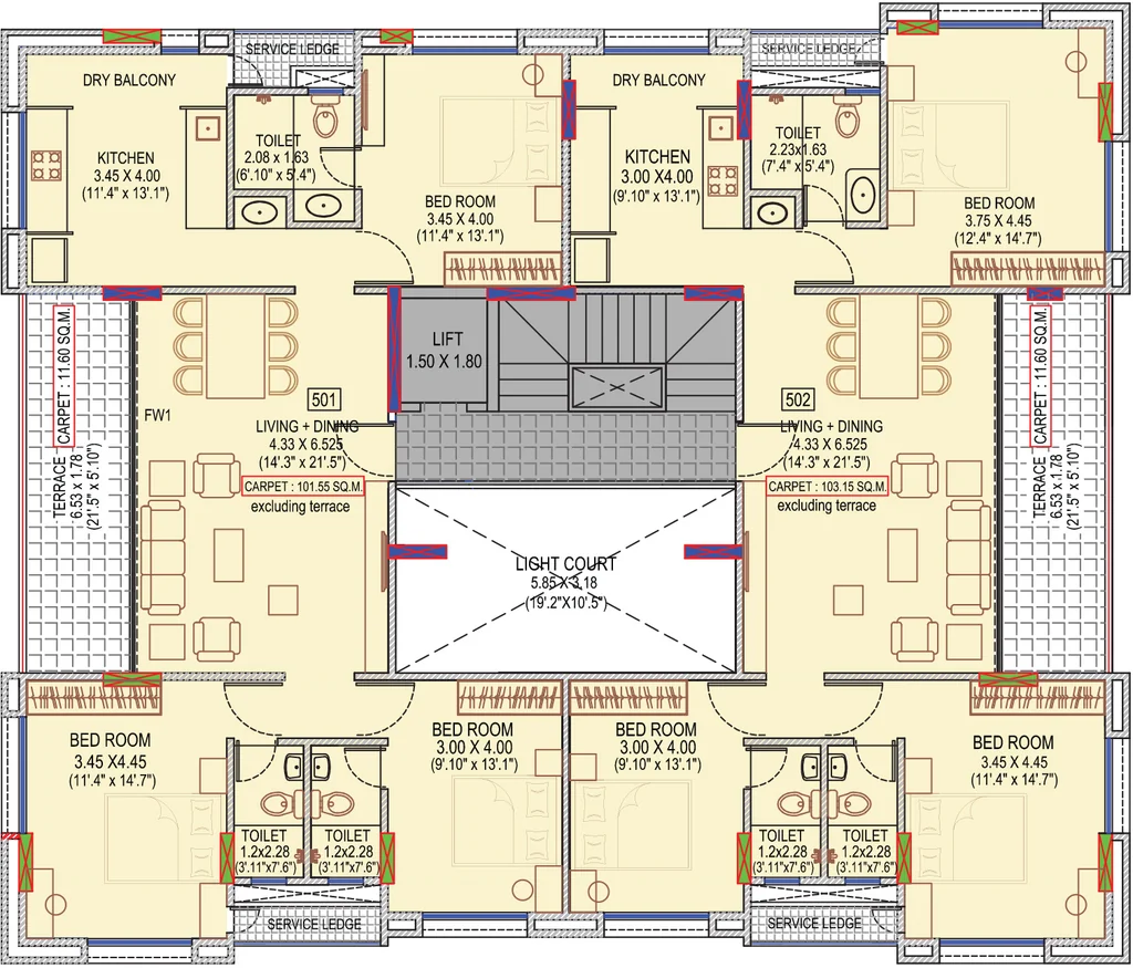 Floor Plan of Angal Saraswati Niwas in Shivaji Nagar, Pune - Image 346590