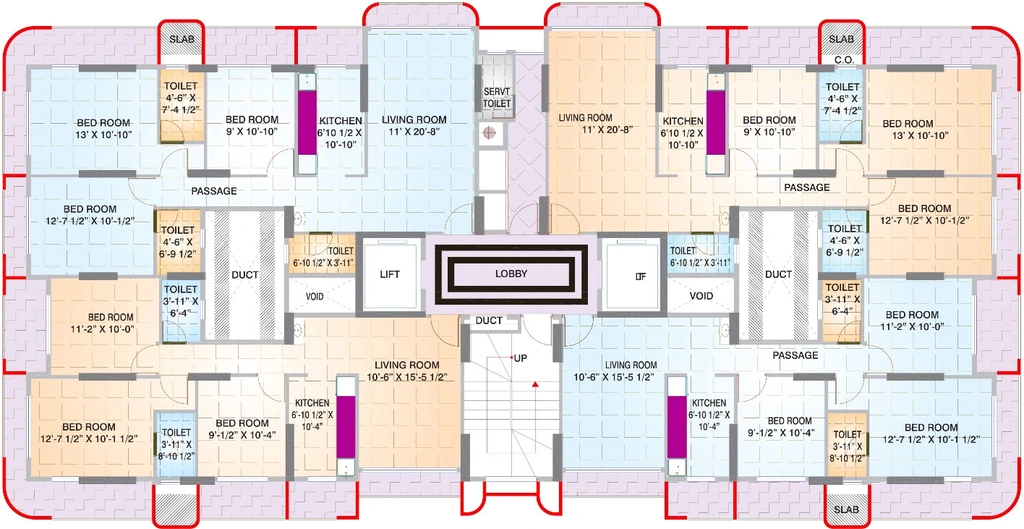 Floor Plan of Mittal Skylark in Andheri West, Mumbai - Image 333178