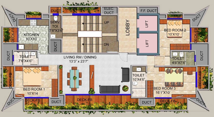 3 BHK Flat in Mittal Gardenia in Matunga East, Mumbai - Image 879021
