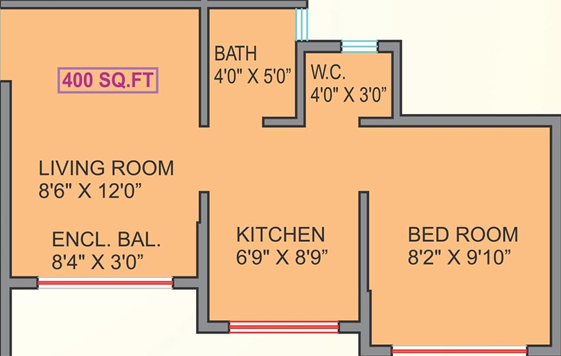 1 BHK Flat in Mittal Emerald in Karjat, Thane - Image 841081