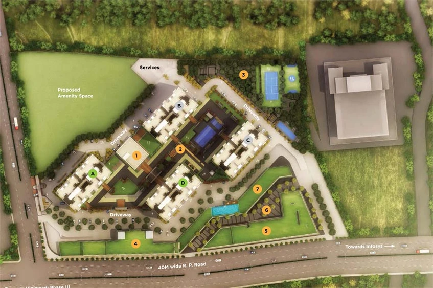 Master Plan of Vilas Yashwin Hinjewadi in Hinjewadi, Pune - Image 120327
