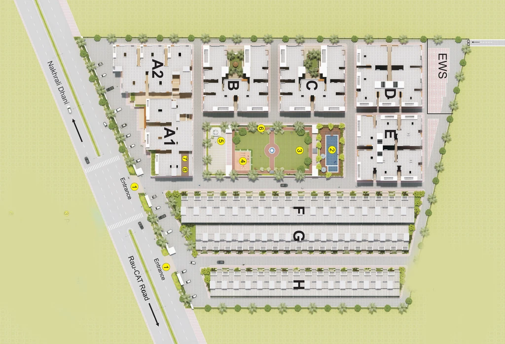 Master Plan of Agarwal Sunil Sanjana Park 2 in Rau, Indore - Image 411469
