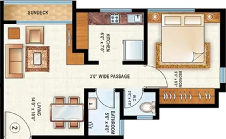 1 BHK Flat in Raunak Delight in Kalyan West, Thane - Image 843659
