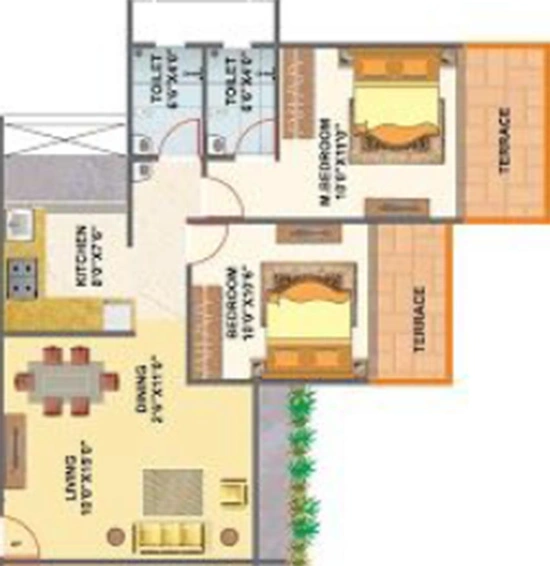 2 BHK Flat in Laxmina Aurum in Ulwe, Navi Mumbai - Image 843382