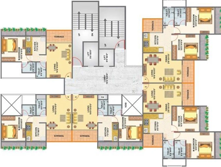 Floor Plan of Laxmina Aurum in Ulwe, Navi Mumbai - Image 246574