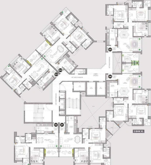 Floor Plan of Vilas Yashwin Nuovo Centro in Wakad, Pune - Image 121068