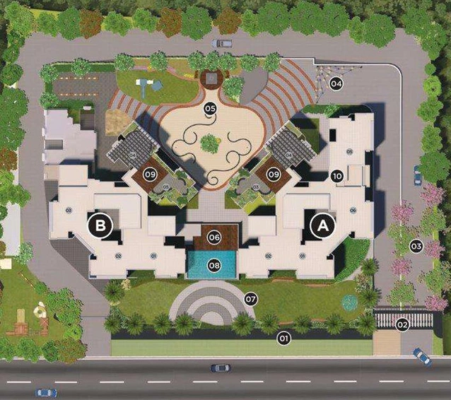 Master Plan of Vilas Yashwin Nuovo Centro in Wakad, Pune - Image 121069