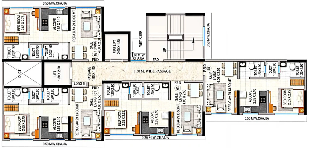Floor Plan of Shraddha Autumn Park in Kanjurmarg East, Mumbai - Image 344468