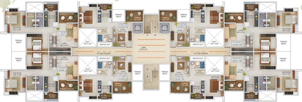 Floor Plan of Malkani Belle Vie in Wagholi, Pune - Image 120402