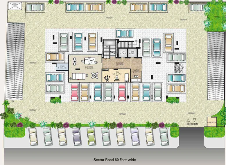 Master Plan of Aradhana Bhavyaa Green Zenith in Jagatpura, Jaipur - Image 228476