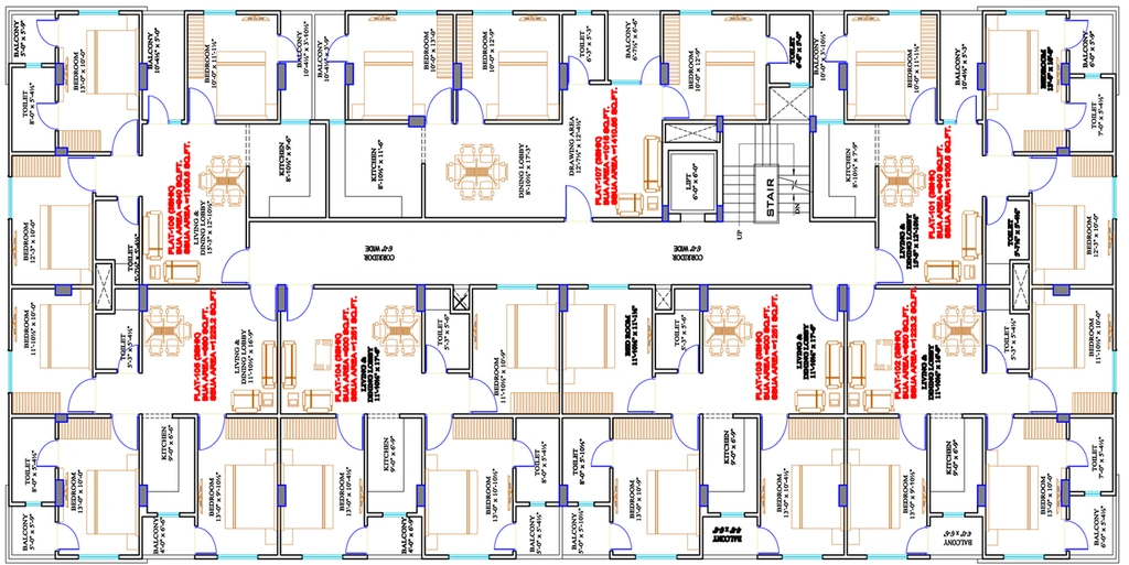 Floor Plan of DDCL Radiance in Jagatpura, Jaipur - Image 228482