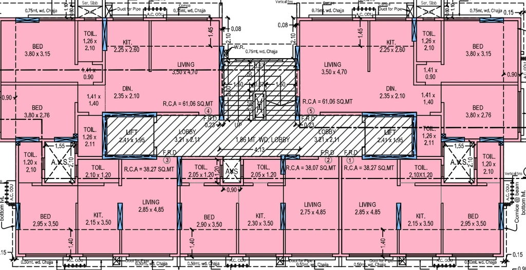 Floor Plan of JPV Pratap Mithila in Kandivali West, Mumbai - Image 326490