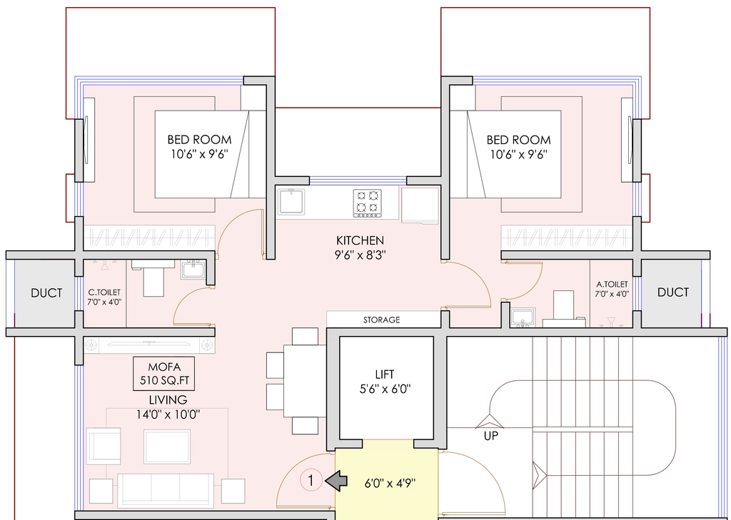 2 BHK Flat in JPV Pratap Royale in Jogeshwari East, Mumbai - Image 875701
