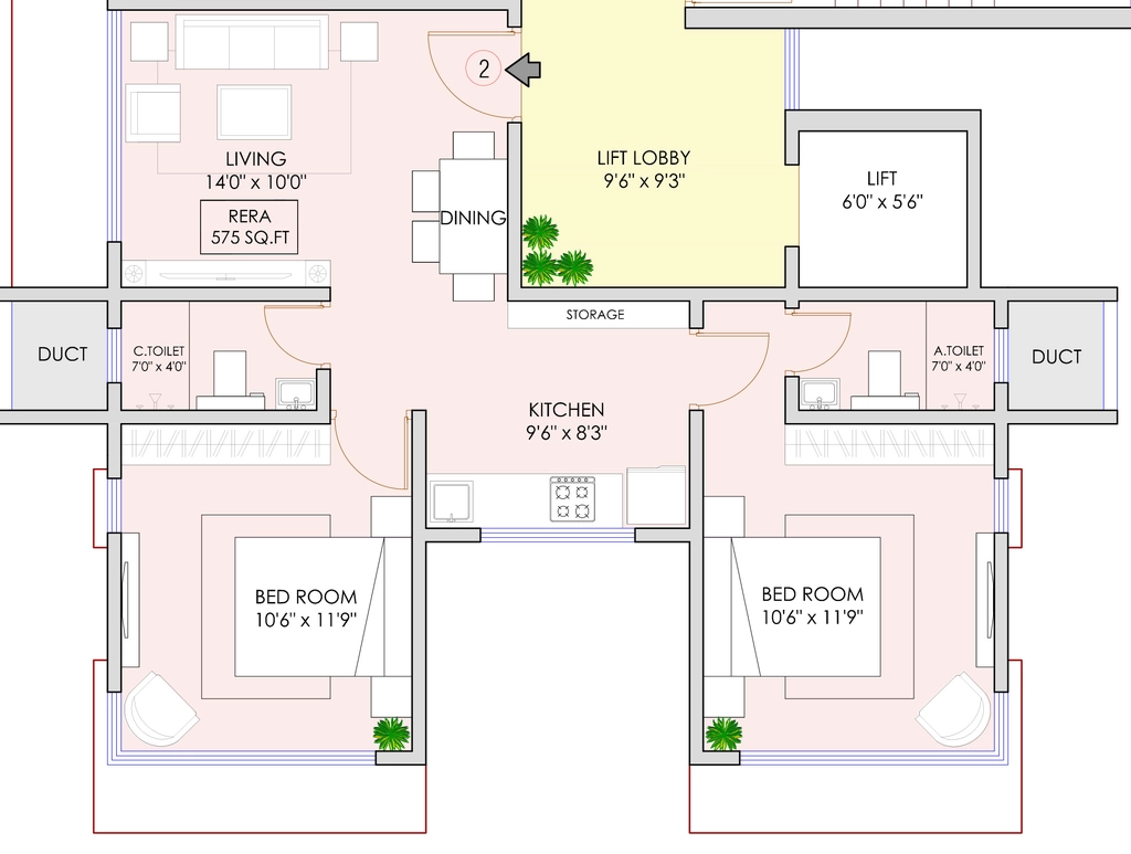 2 BHK Flat in JPV Pratap Royale in Jogeshwari East, Mumbai - Image 875703