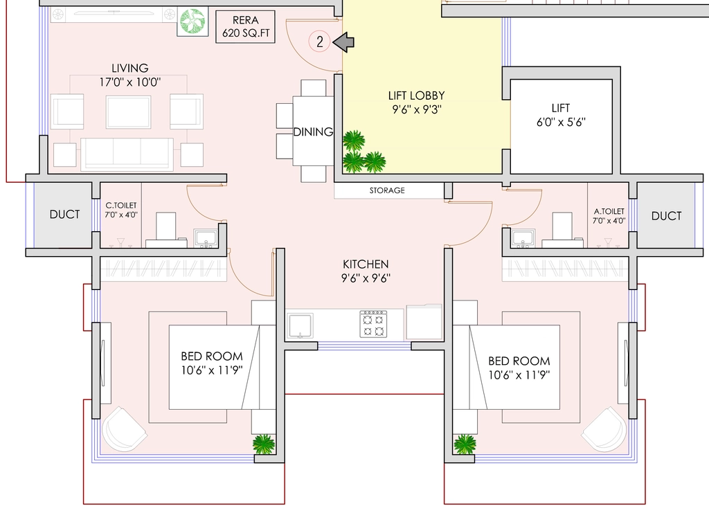 2 BHK Flat in JPV Pratap Royale in Jogeshwari East, Mumbai - Image 875704