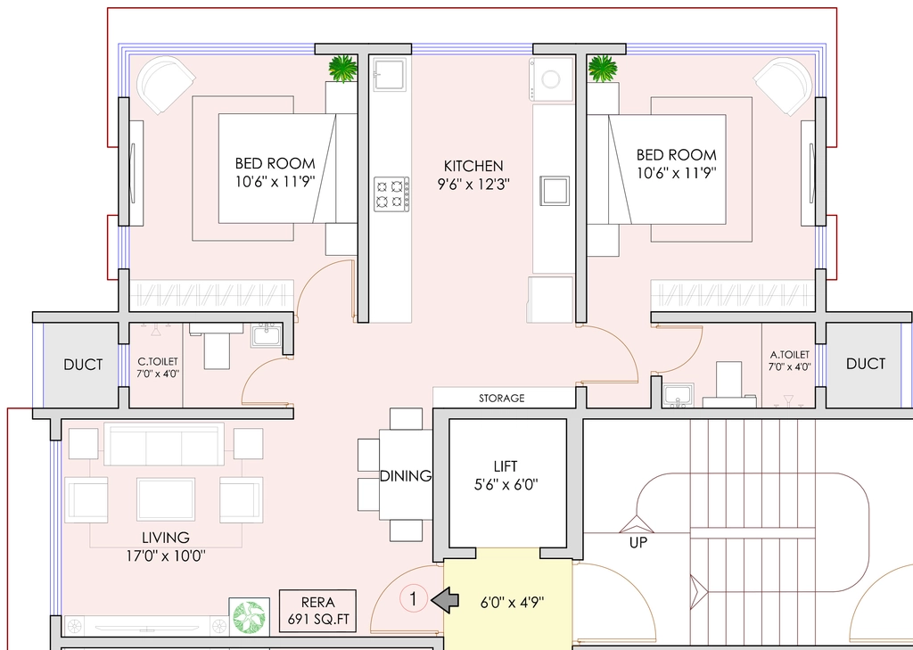 2 BHK Flat in JPV Pratap Royale in Jogeshwari East, Mumbai - Image 875706